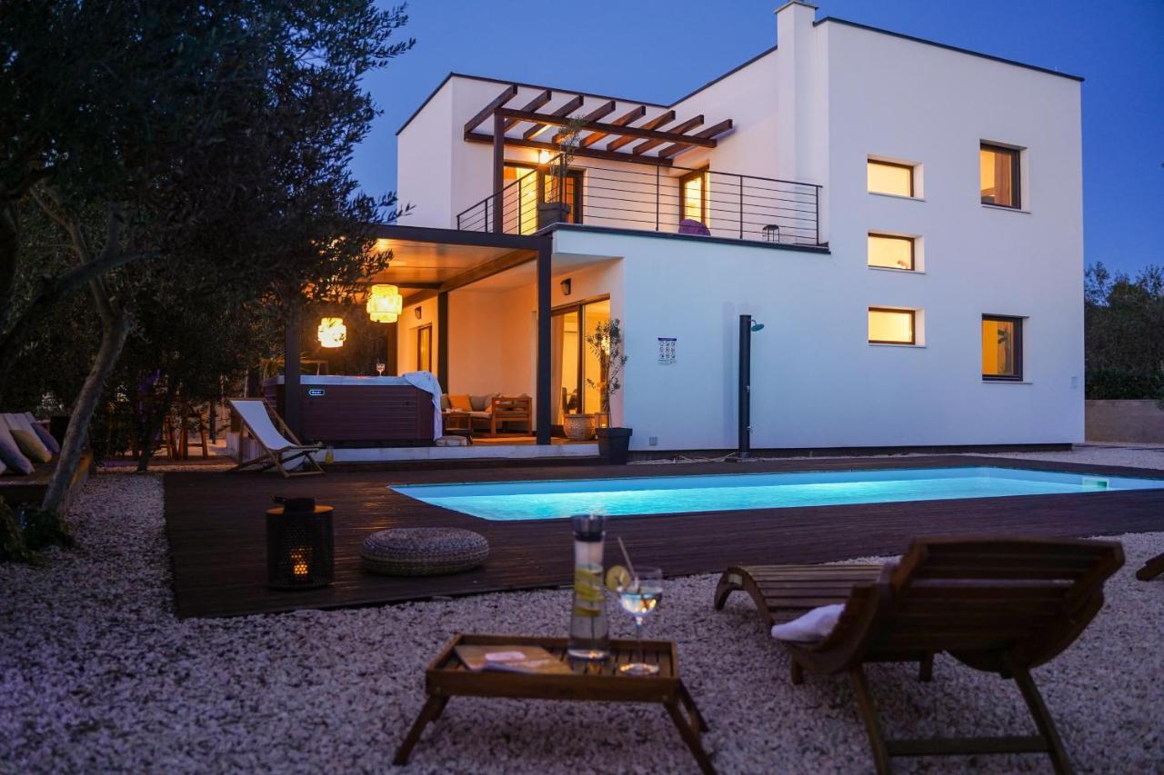Villa Suncica With Heated Pool, Jacuzzi And Bikes Near Zadar Sukosan Exterior photo
